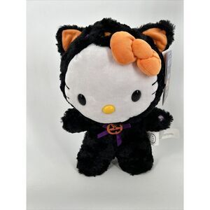 Hello Kitty Plush Gemmy Halloween Decor Black Cat Door Greeter Sanrio Side Step‎